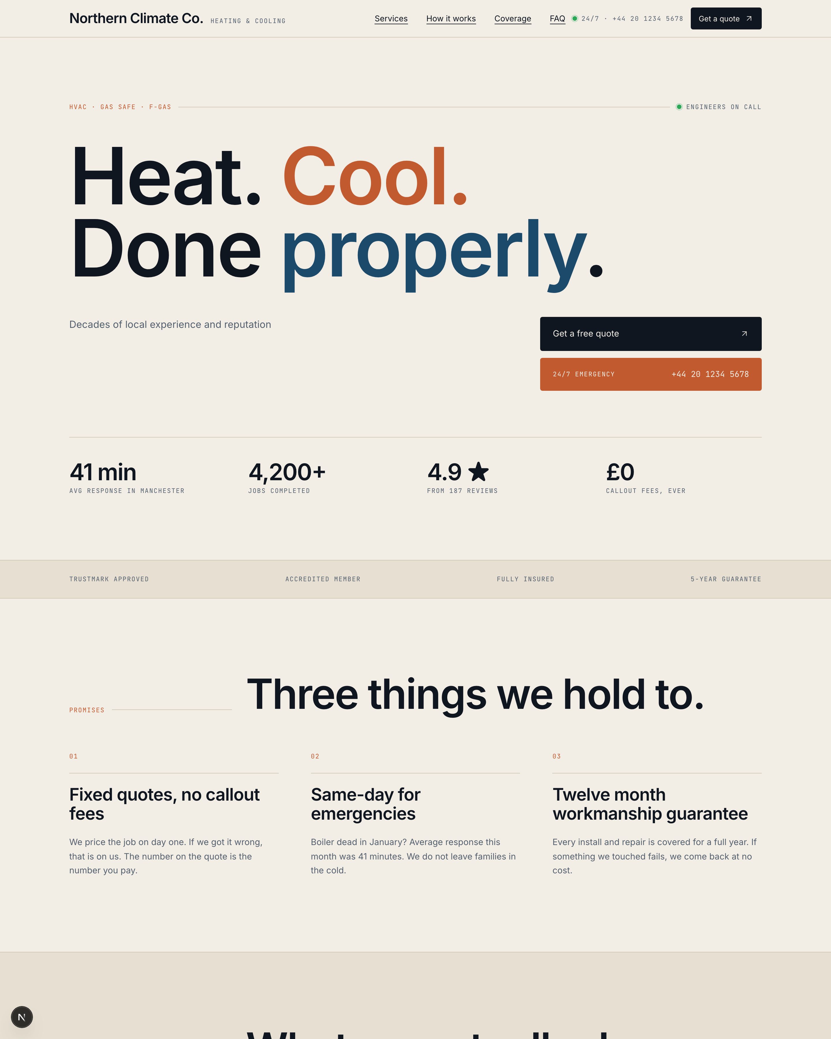 HVAC template preview