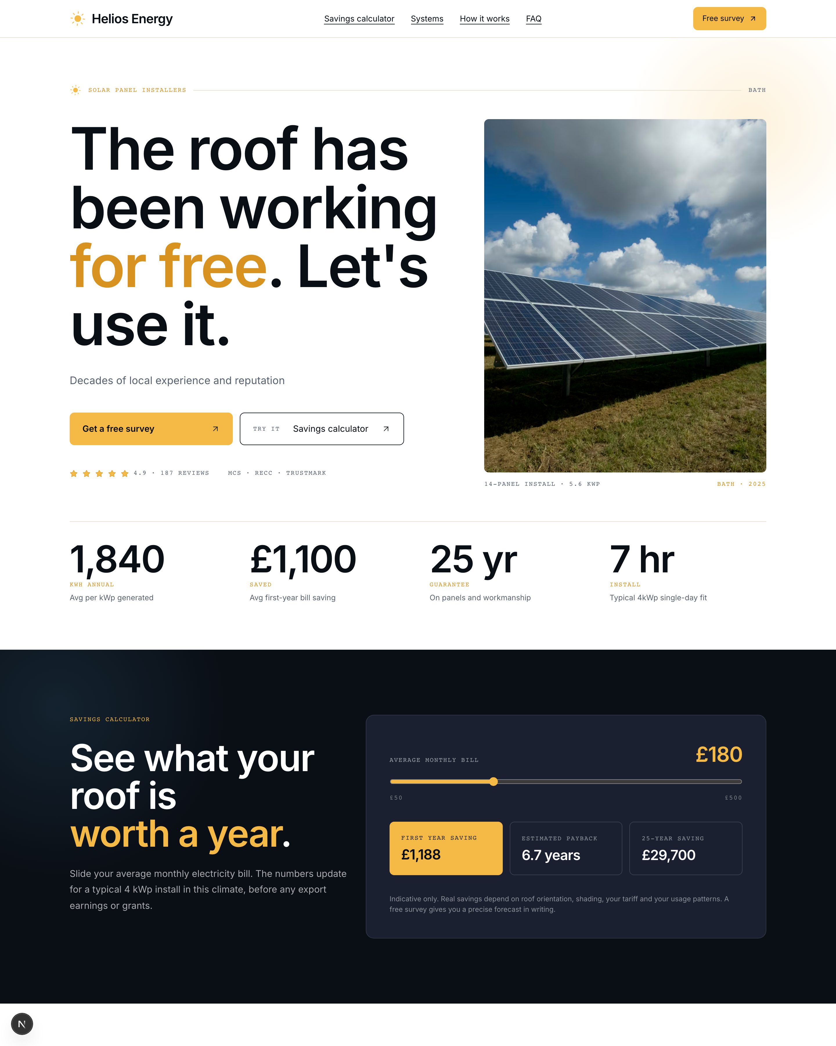 Solar Panel Installers template preview